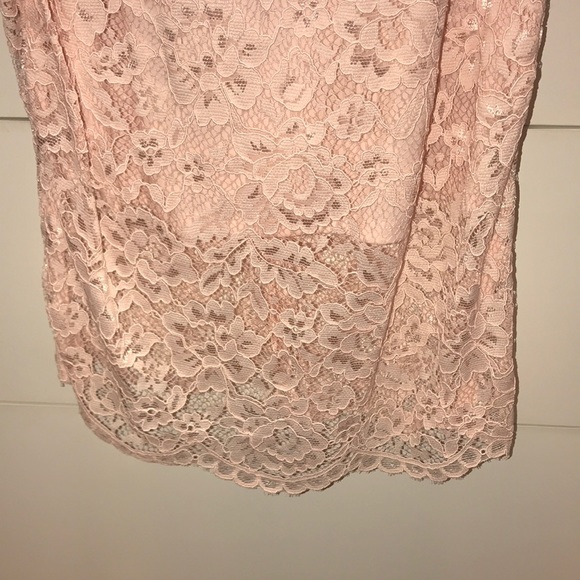NWT Blush Pink Marina Lace Dress - Picture 6 of 6